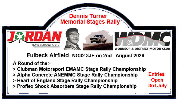 Dennis Turner Memorial Rally 2026
